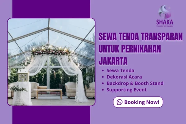sewa tenda transparan pernikahan jakarta